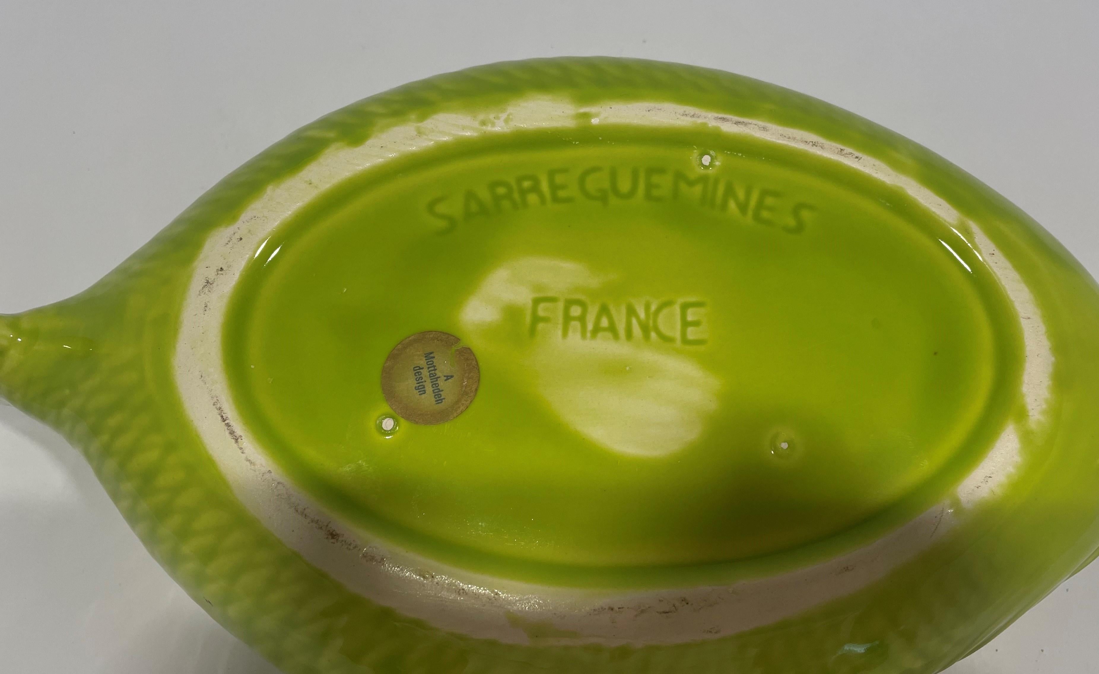 Sopera de pescado francesa de Chartreuse de Motaheda, vintage, años 70 en venta 3