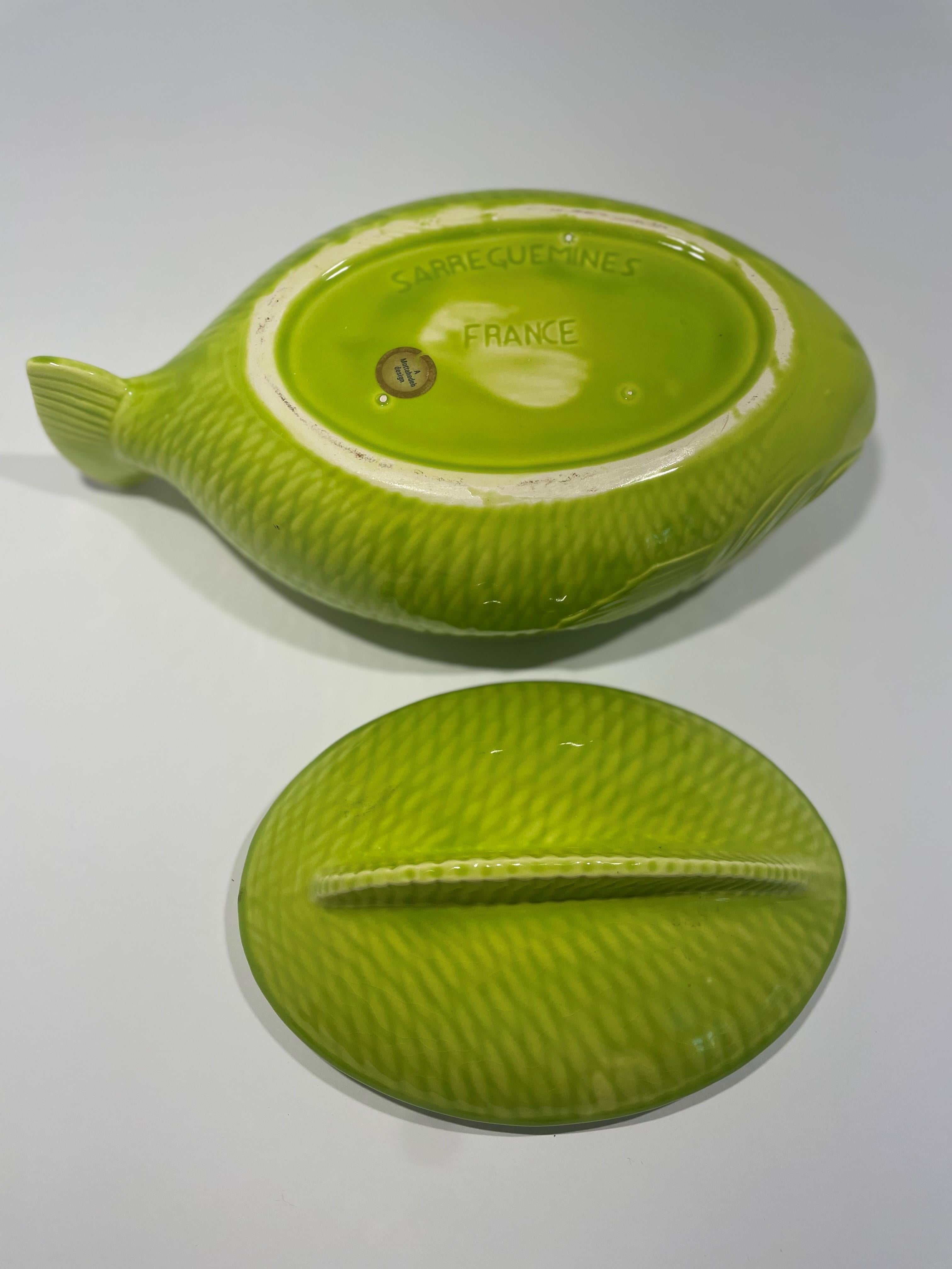 Sopera de pescado francesa de Chartreuse de Motaheda, vintage, años 70 en venta 2