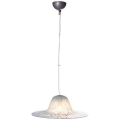 Vintage 1970s German Glass Mottled Pendant Light by Aloys Ferdinand Gangkofner
