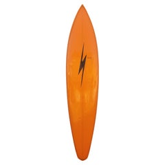 Vintage 1970s Gerry Lopez Model Lightning Bolt Surfboard
