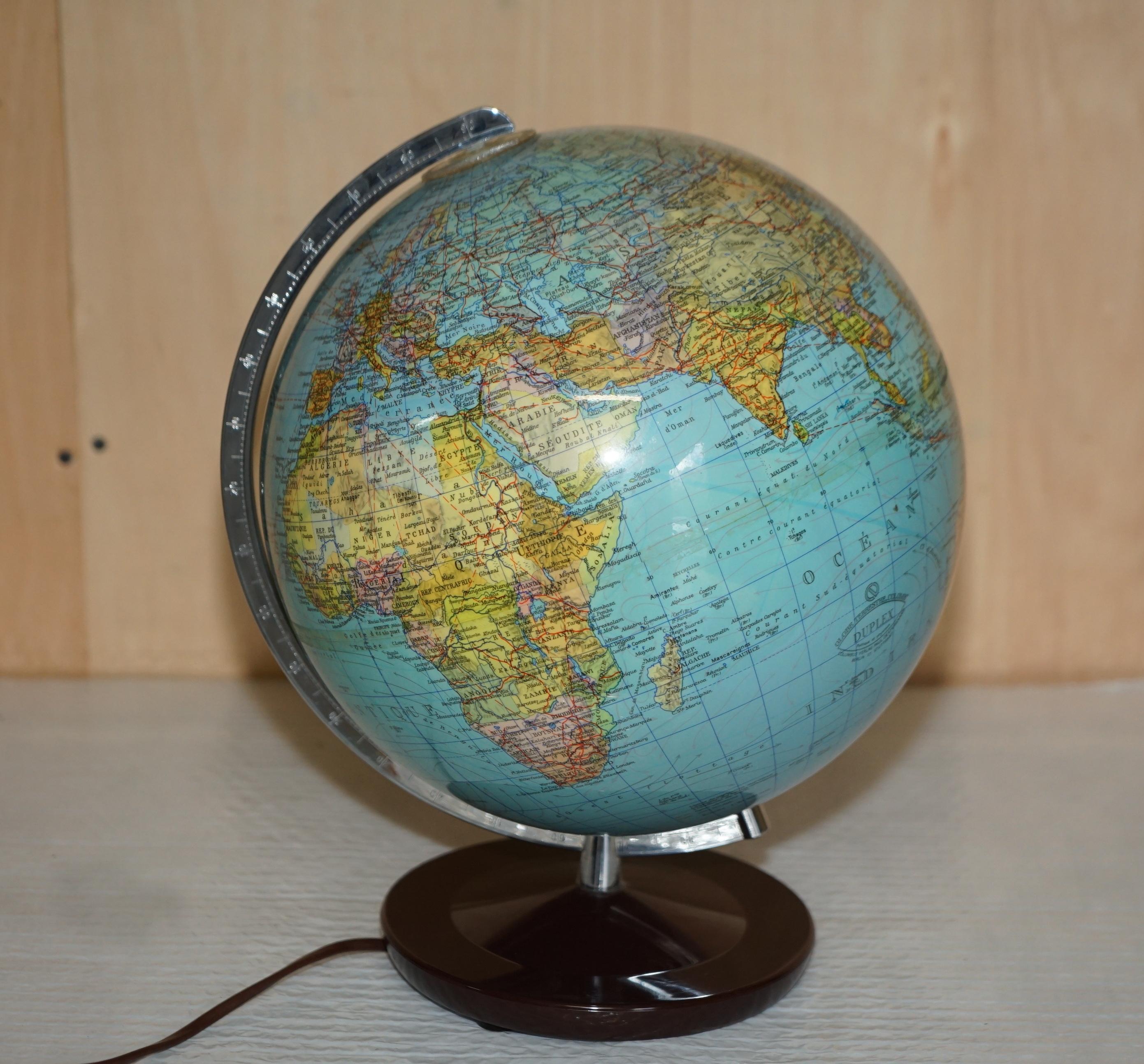 VINTAGE 1970's GLOBE LAMP FULLY REWIRED AND READY TO GO RETRO COOL! For Sale 8
