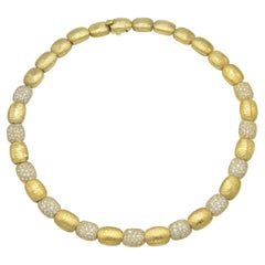 Vintage 1970s Gold and Diamond Necklace