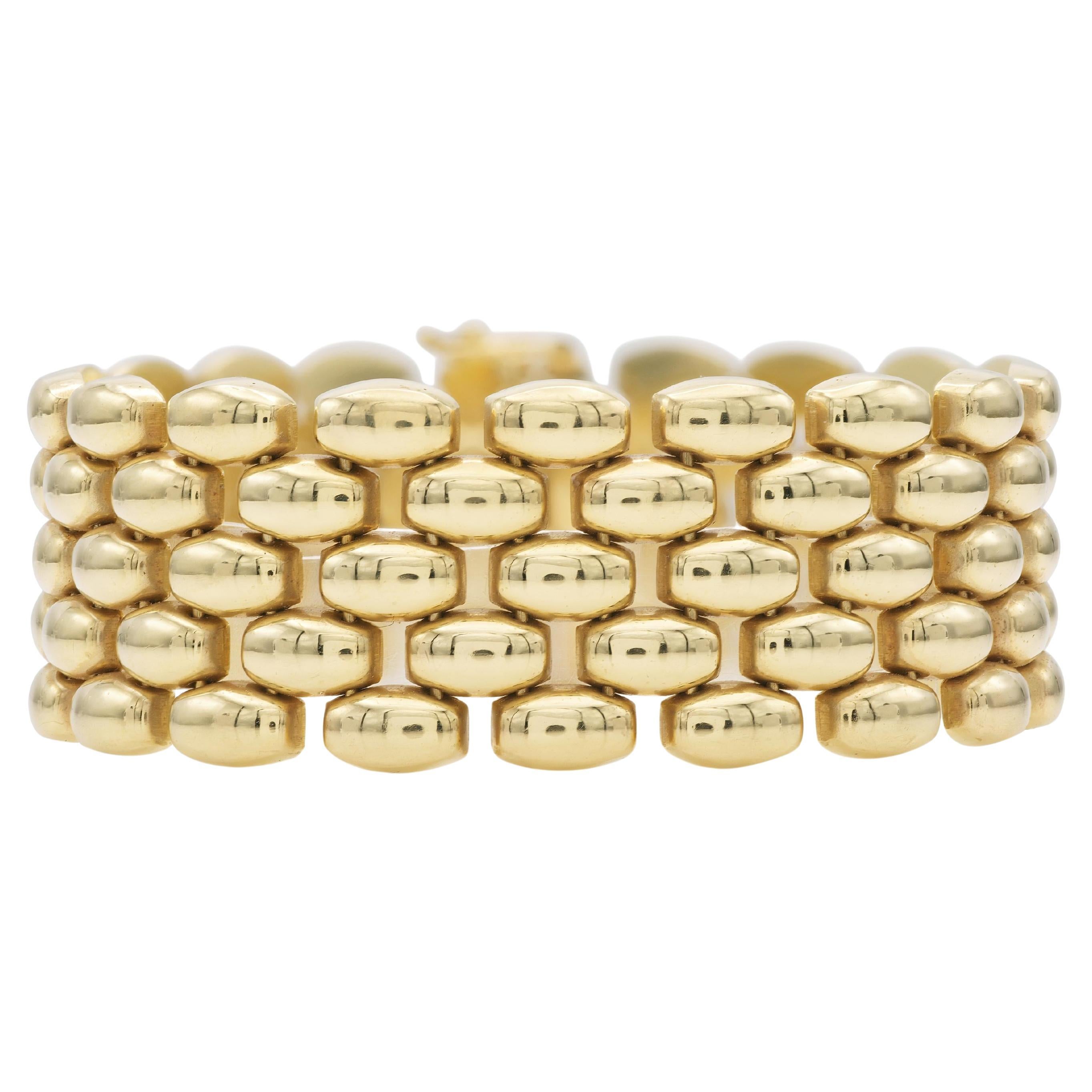 Vintage 1970s Gold Link Bracelet