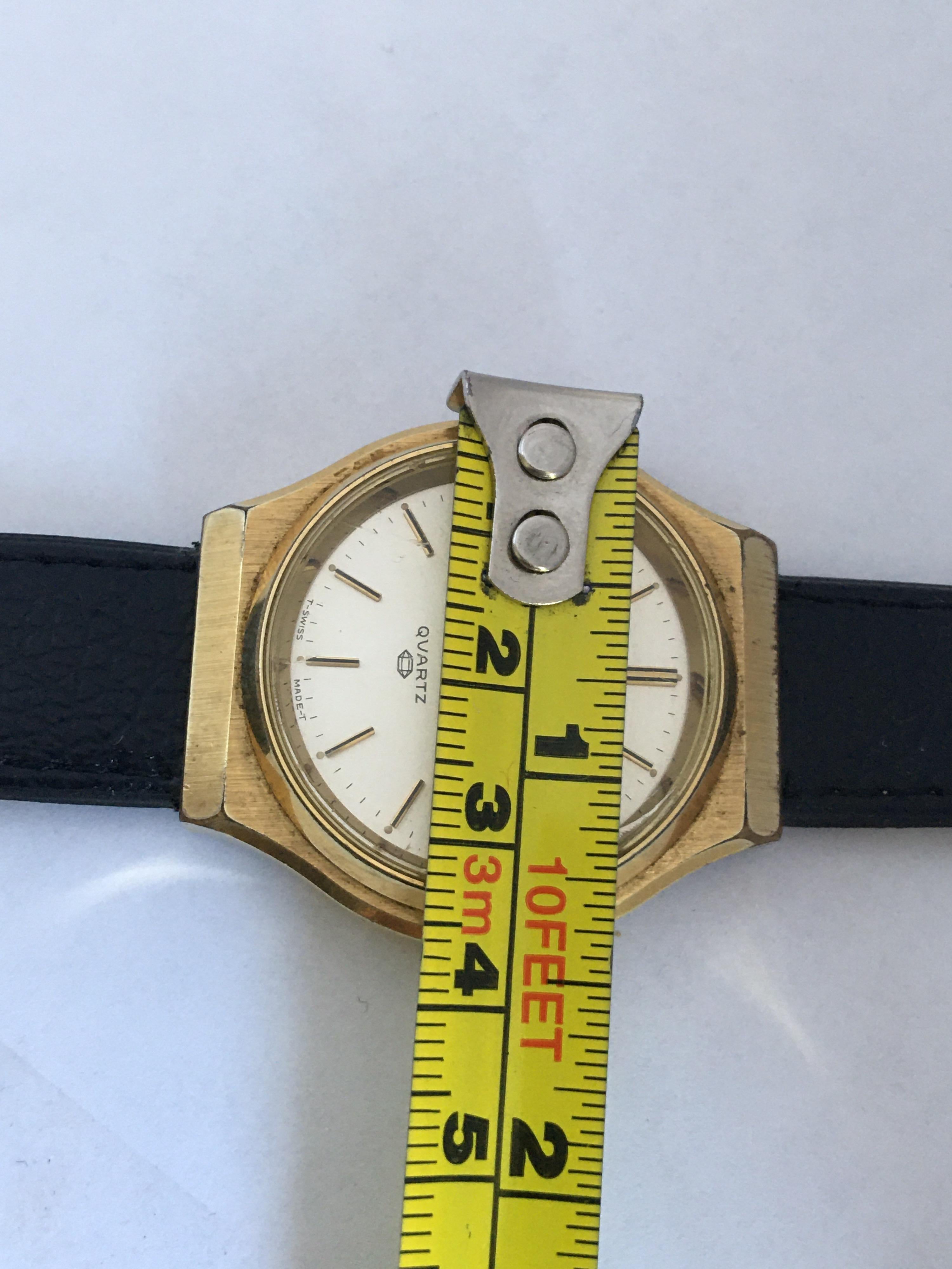 Vintage 1970s Gold-Plated Bulova Accutron Men's Watch For Sale 2