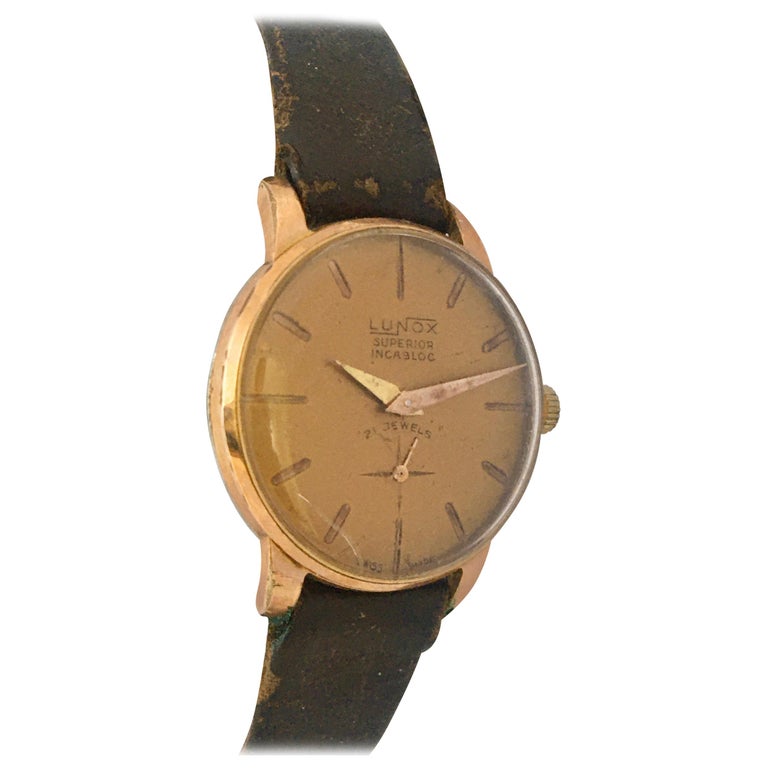 Vintage 1970s Gold-Plated Ladies Mechanical Watch