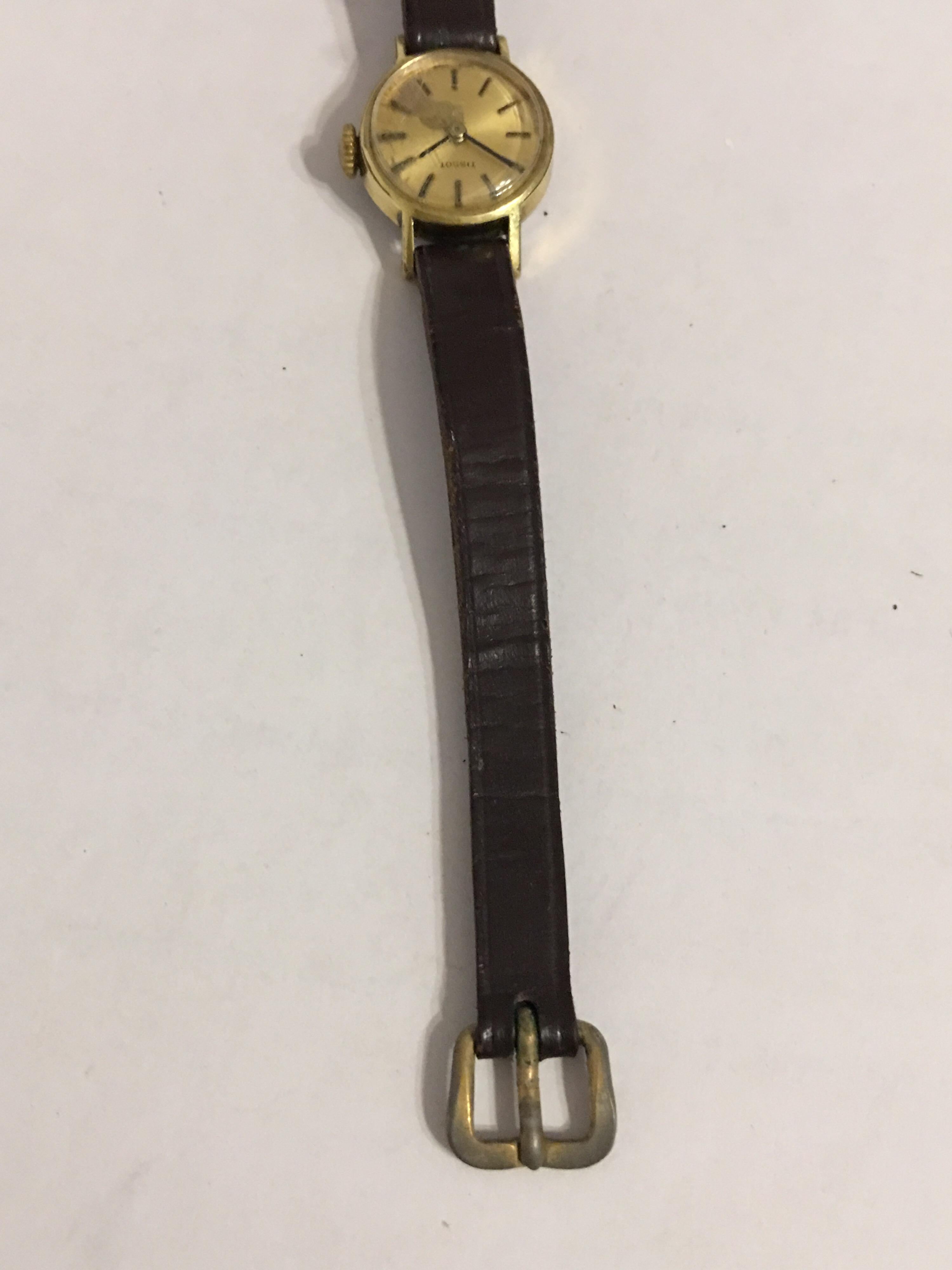 Women's Vintage 1970s Gold-Plated TISSOT Ladies Wristwatch For Sale
