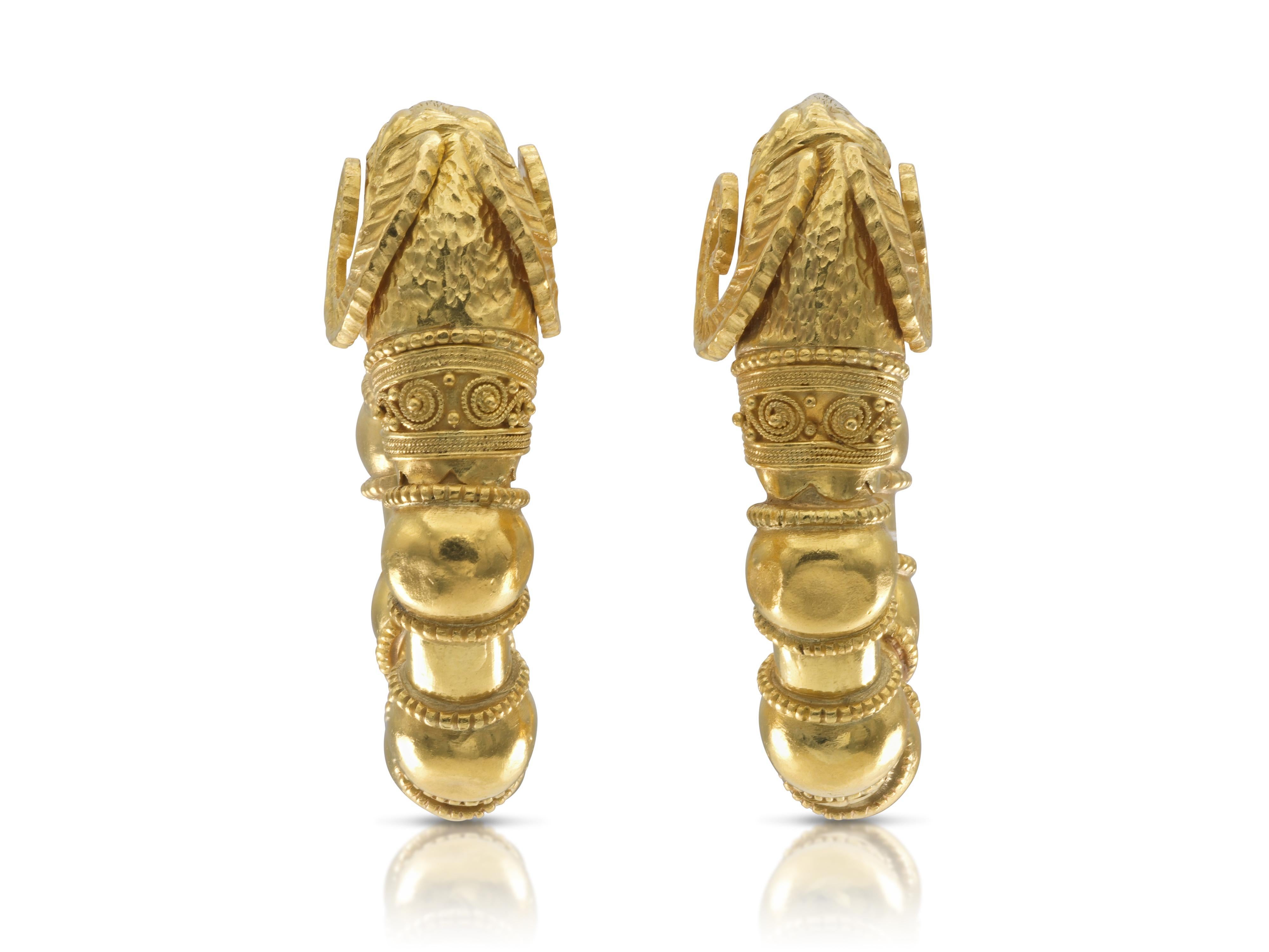 Finely crafted in 22k yellow gold.
Made in Greece
Circa 1970s