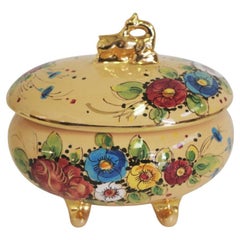 Vintage 1970s Gualdo Tadino "Dolli"Ceramic Vase–Hand-Decorated Italian Art Piece