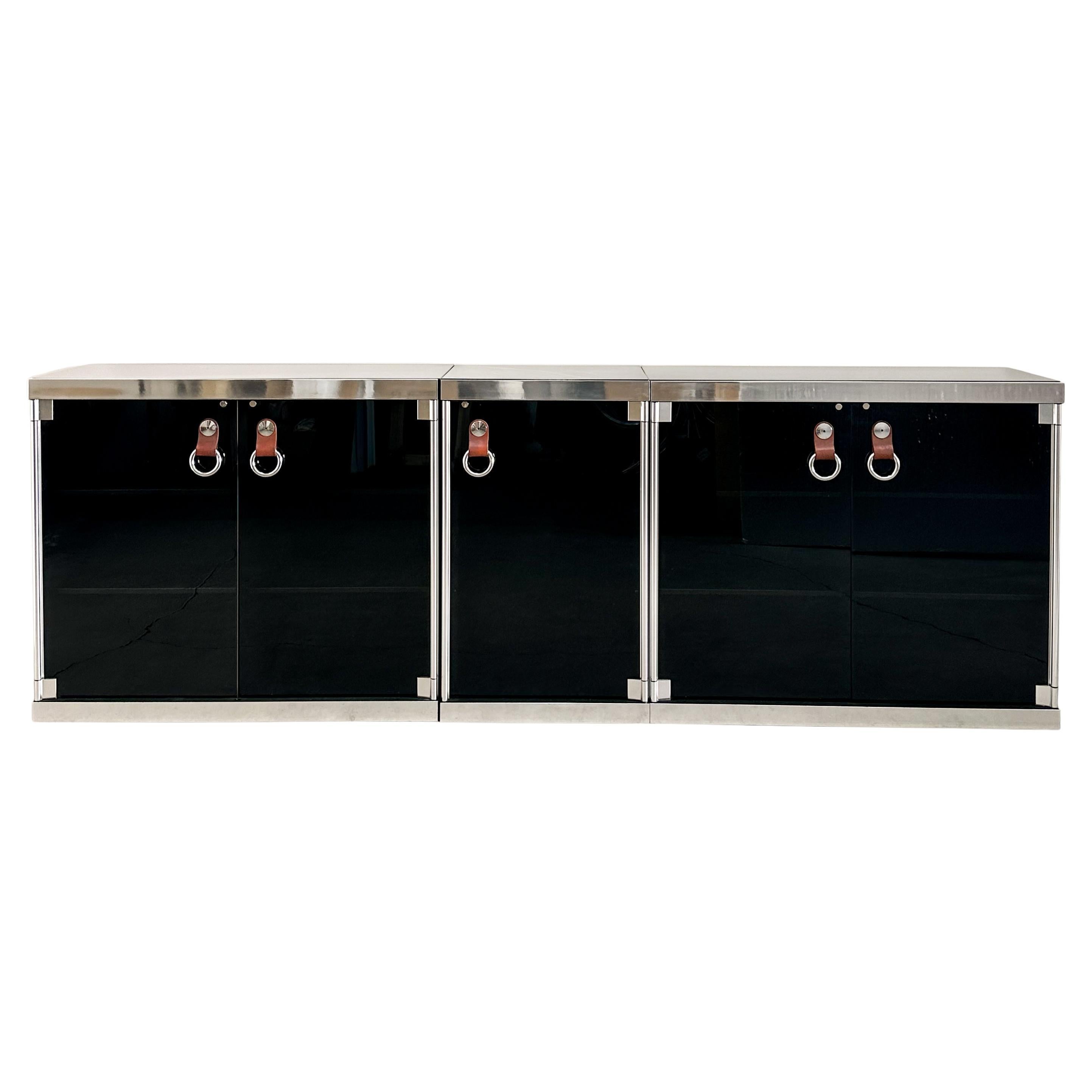 Vintage 1970s Guido Faleschini for i4Mariani Modular Credenza For Sale