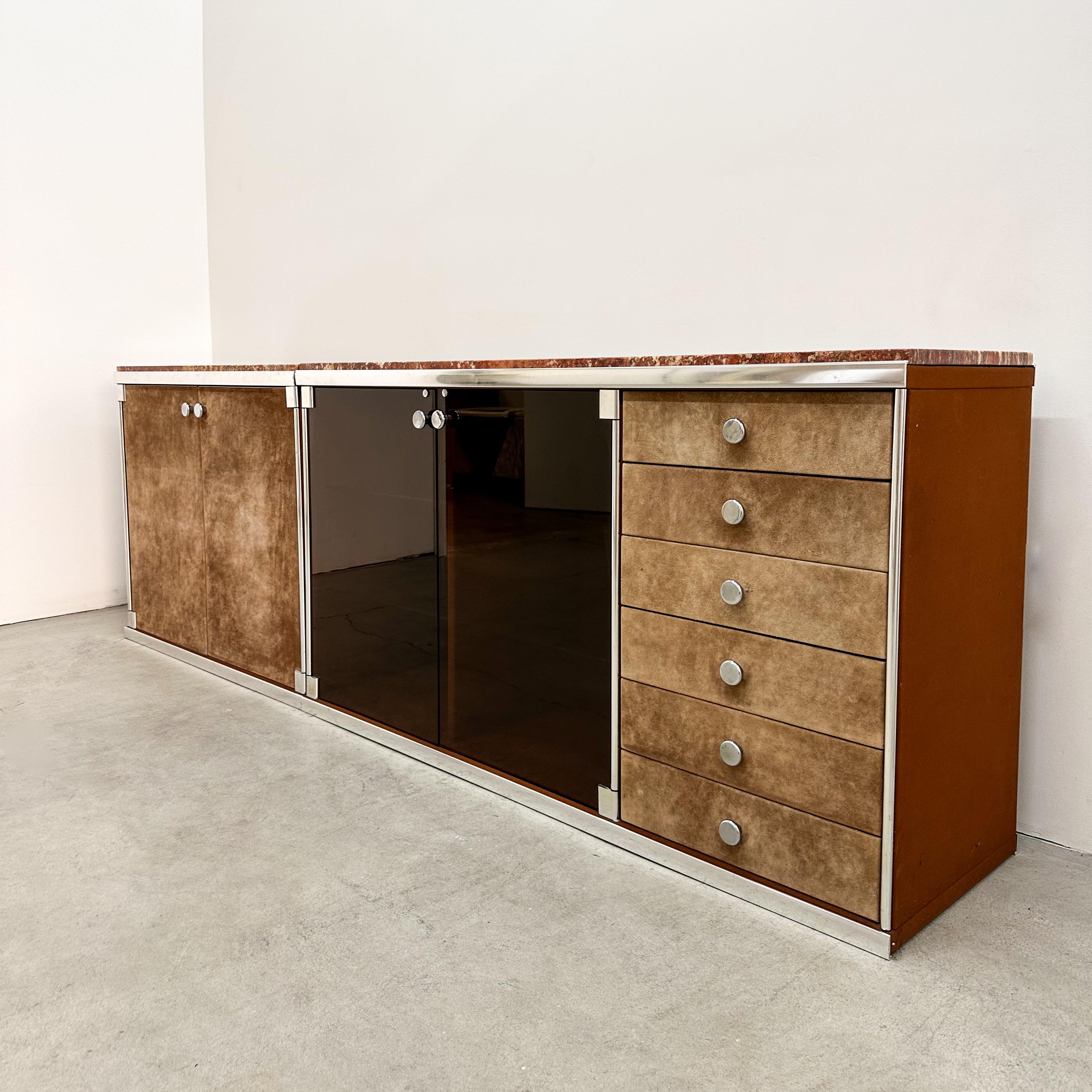 Vintage 1970 Guido Faleschini pour i4Mariani Crédence modulaire Bon état à Palm Desert, CA