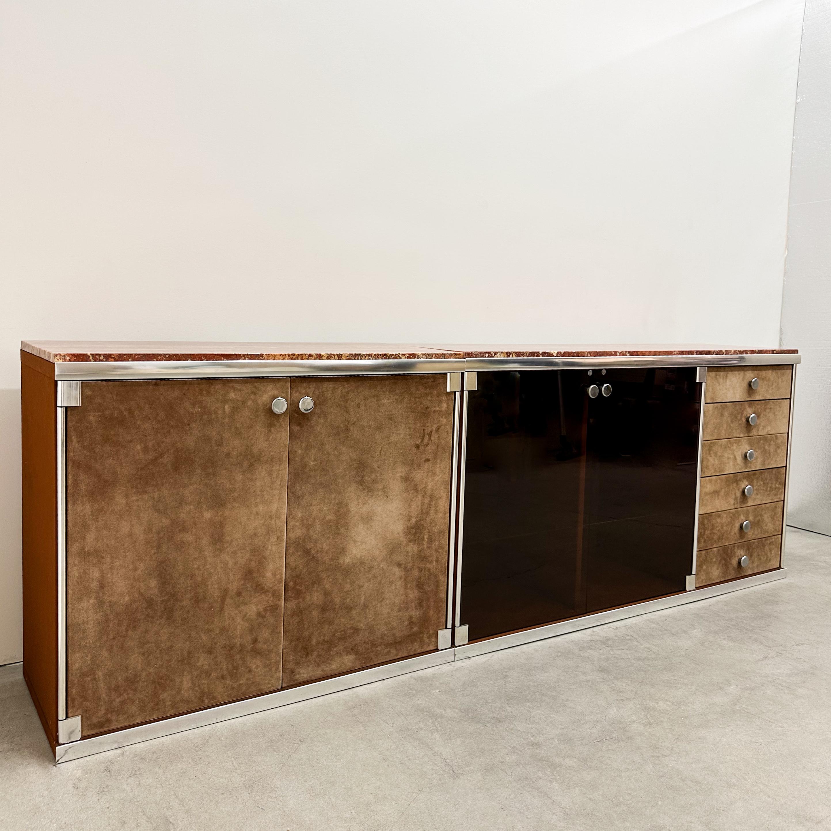 Vintage 1970 Guido Faleschini pour i4Mariani Crédence modulaire 2