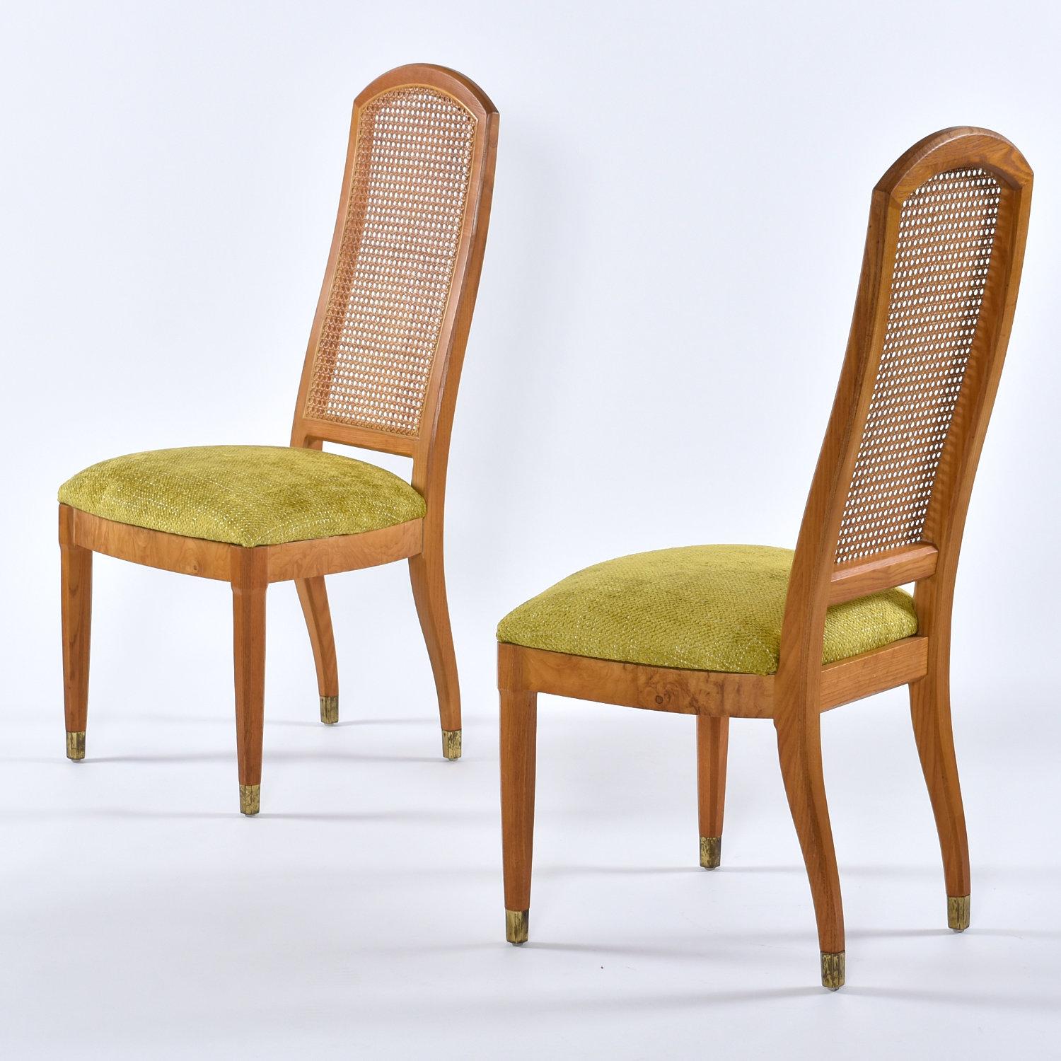 cane back dining chairs vintage