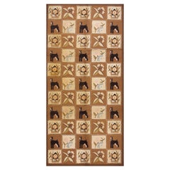 Vintage 1970s Hooked Rug  6' x 12'6" - 183 x 381 cm)