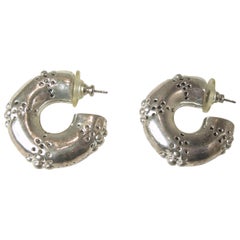 Vintage 1970s Hoop Pierced Earrings