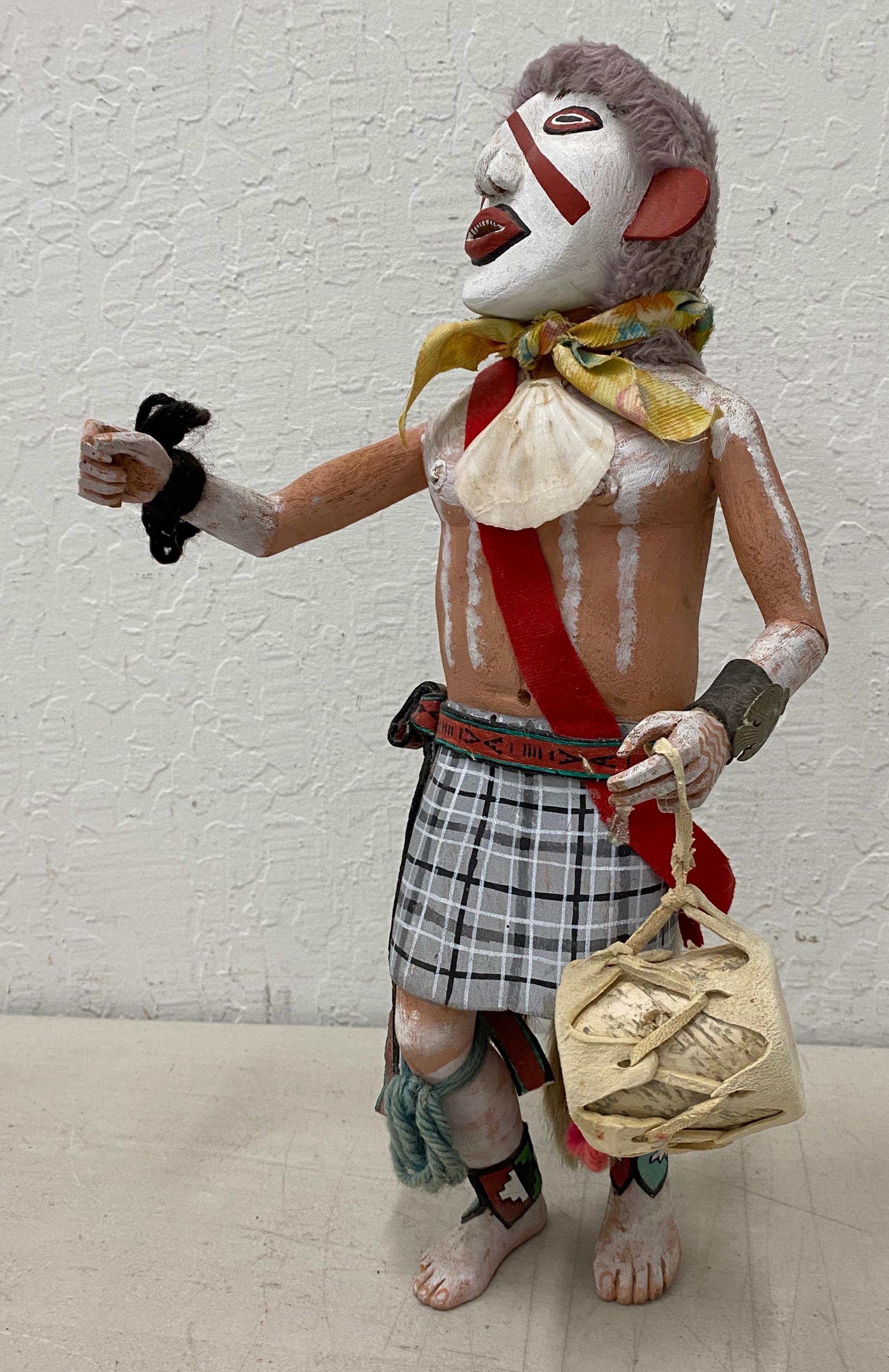 Américain Figure vintage Hopi Katsina des années 1970, poupée Kachina, vers 1970 en vente