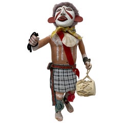 Figura Hopi Katsina Vintage de los años 70, Muñeca Kachina, circa años 70