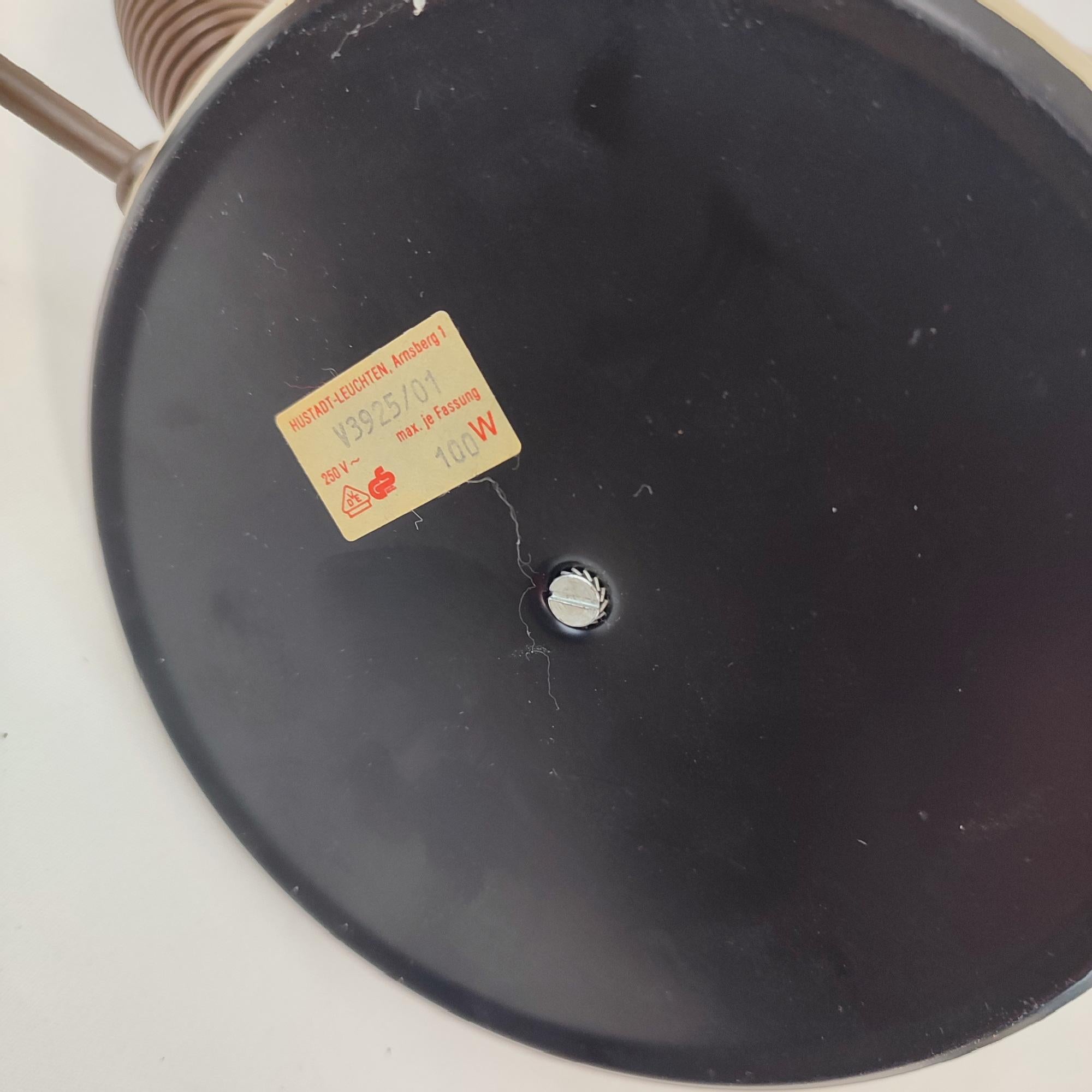 Lámpara de mesa vintage Hustadt Leuchten de los años 70 - Diseño modernista de Alemania Occidental en venta 3