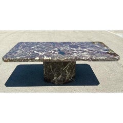 Vintage 1970s Italian Rosato Lavanto Stone Dining Table