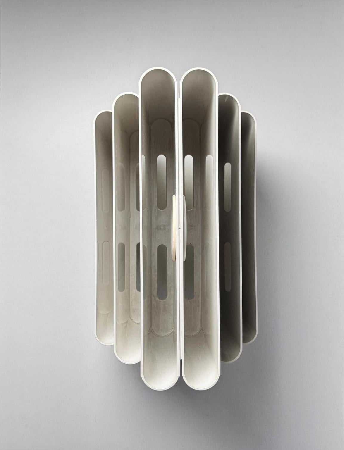 Plastic Vintage 1970s Kartell Magazine Rack by Giotto Stoppino – Iconic Italian Design For Sale