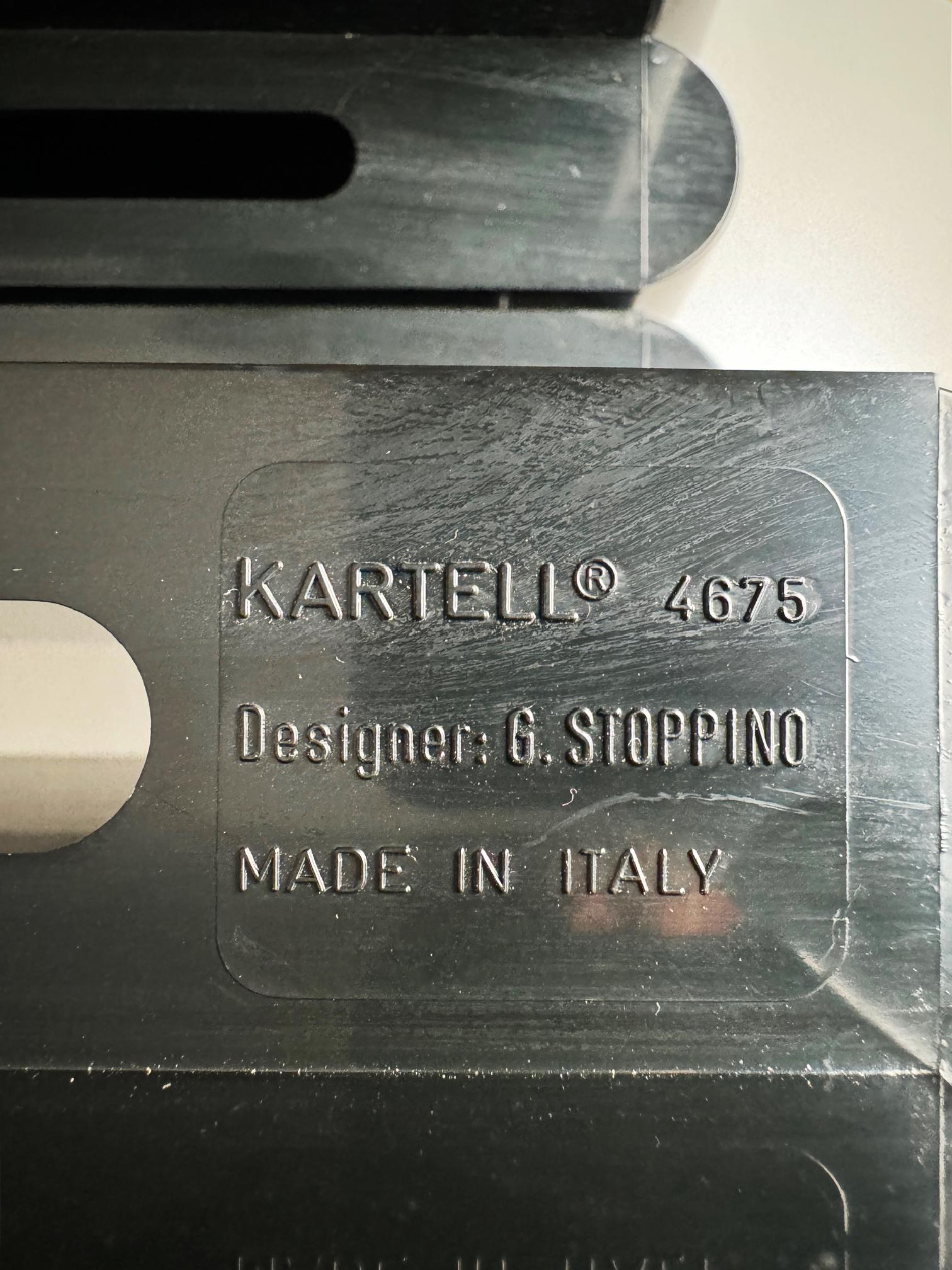 Vintage 1970s Kartell Magazine Rack by Giotto Stoppino – Iconic Italian Design 1