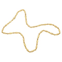 Vintage 1970s Lalaounis Gold Long Necklace