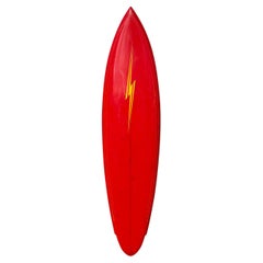 Modèle de planche de surf vintage Gerry Lopez Rocky Point à culot éclairé des années 1970