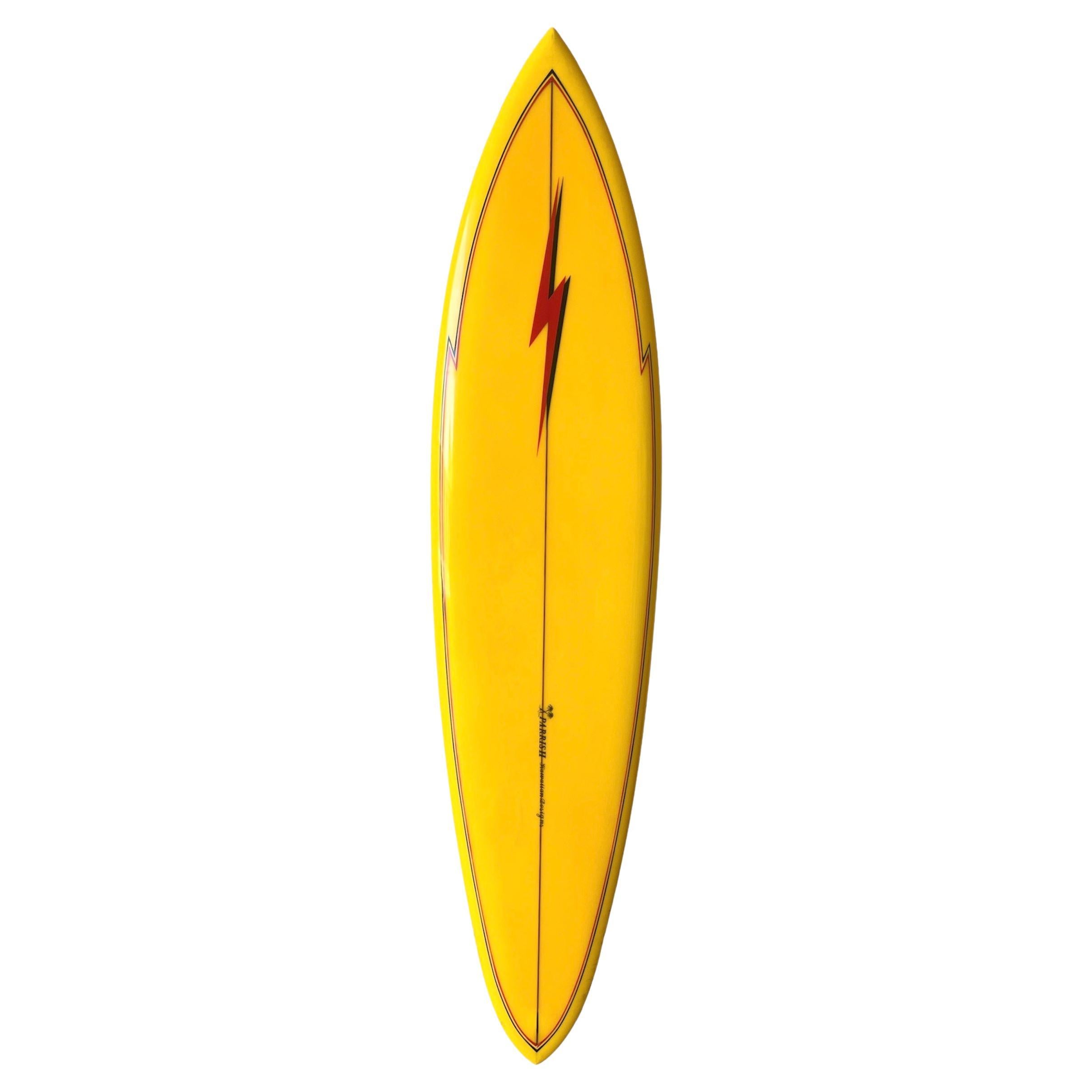 Vintage 1970s Lightning Bolt surfboard by Tom Parrish For Sale at 1stDibs