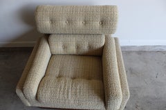 Vintage 1970s Lounge Chair with Plinth Base