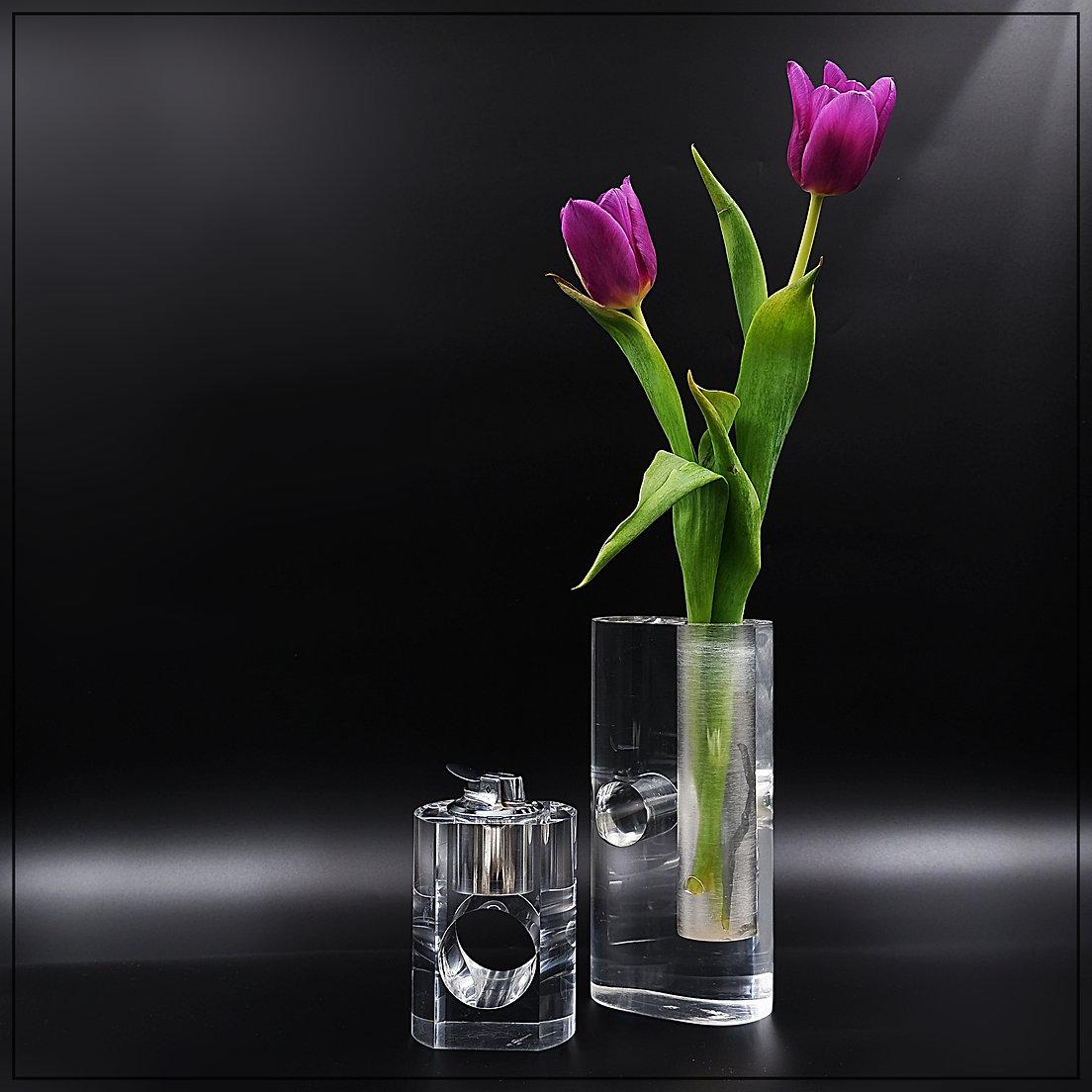 Vintage 1970s lucite Ronson Tischfeuerzeug (Moderne der Mitte des Jahrhunderts) im Angebot