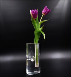 1970s Vintage Lucite Soliflor Vase, Space Age Design, 20cm