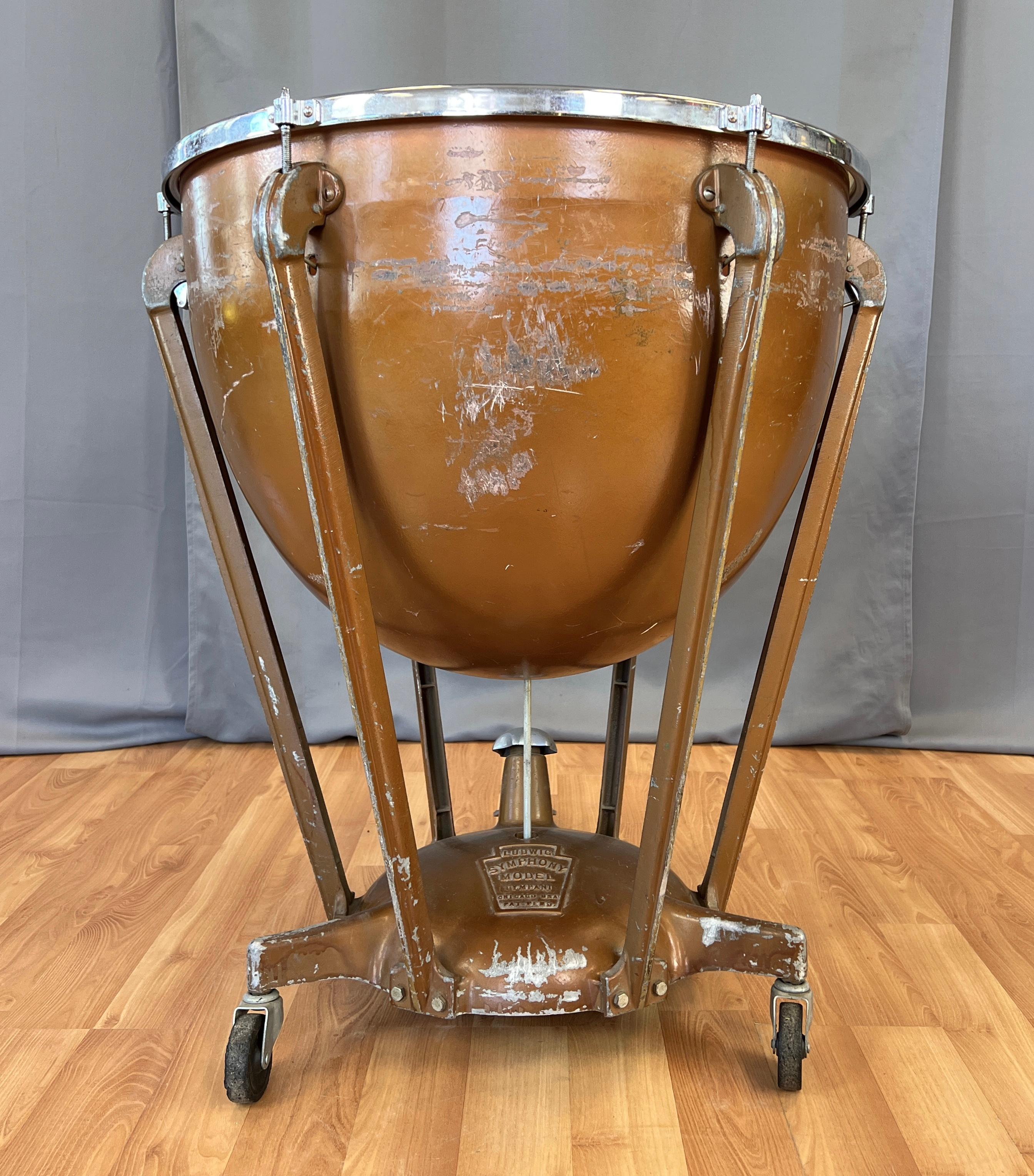 Vintage 1970s Ludwig Timpani Symphony Model In Good Condition For Sale In San Francisco, CA