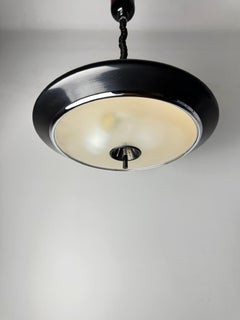 Vintage 1970s Lupela Ceiling Lamp: Mid-Century Modern with adjustable cable