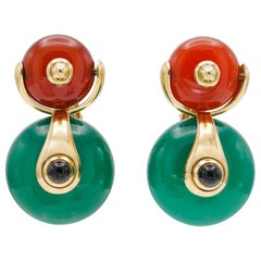 Vintage 1970s Marina B Cardan Earrings