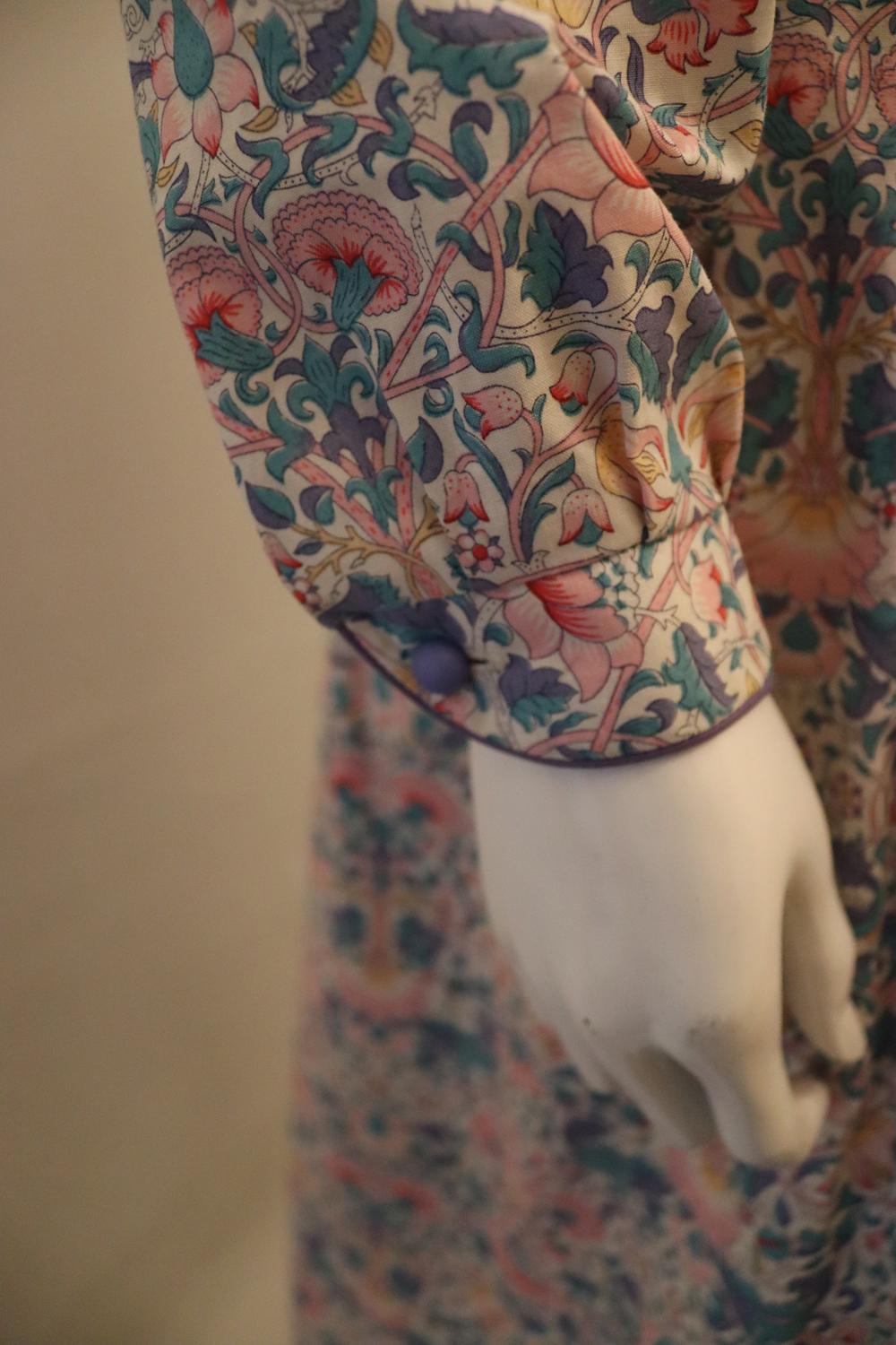 Vintage 1970s Marion Donaldson Floral Dress For Sale 2