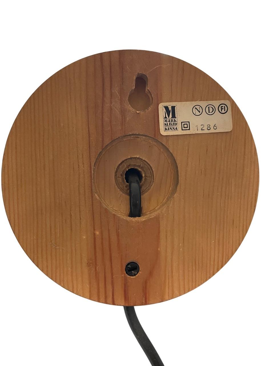 Vintage 1970 Markslöjd, Suède - Lampes murales - Lot de 5 - Pin teinté en vente 1