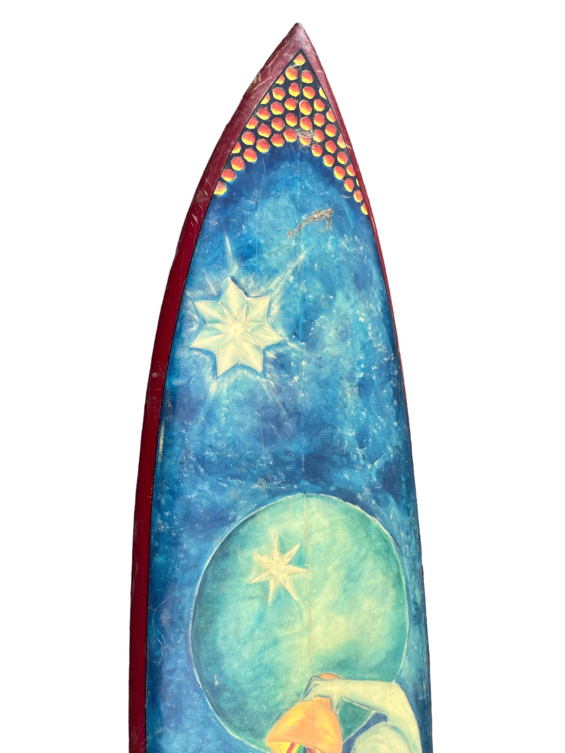 Vintage 1970er McLeod La Jolla Windansea Artwork Surfboard, Vintage (amerikanisch) im Angebot