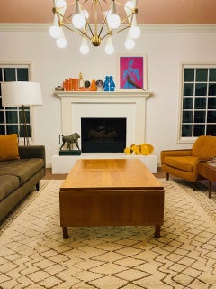 Vintage 1970s Midcentury Danish Vejle Stole & Møbelfabrik Drop-Leaf Teak Coffee