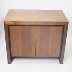 Vintage 1970's Mid-Century Modern Dillingham Esprit Walnut Night Stand End Table