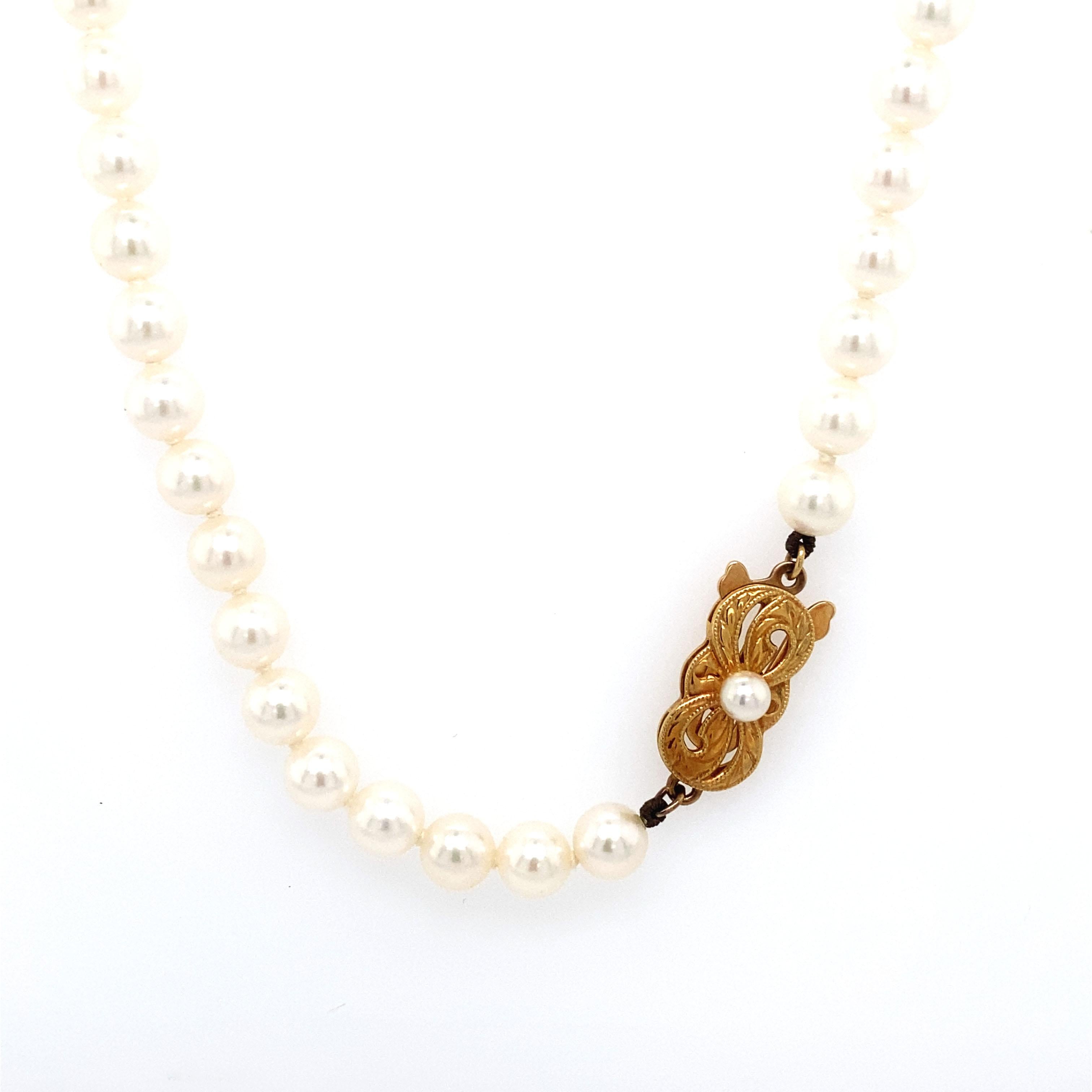mikimoto pearl necklace vintage