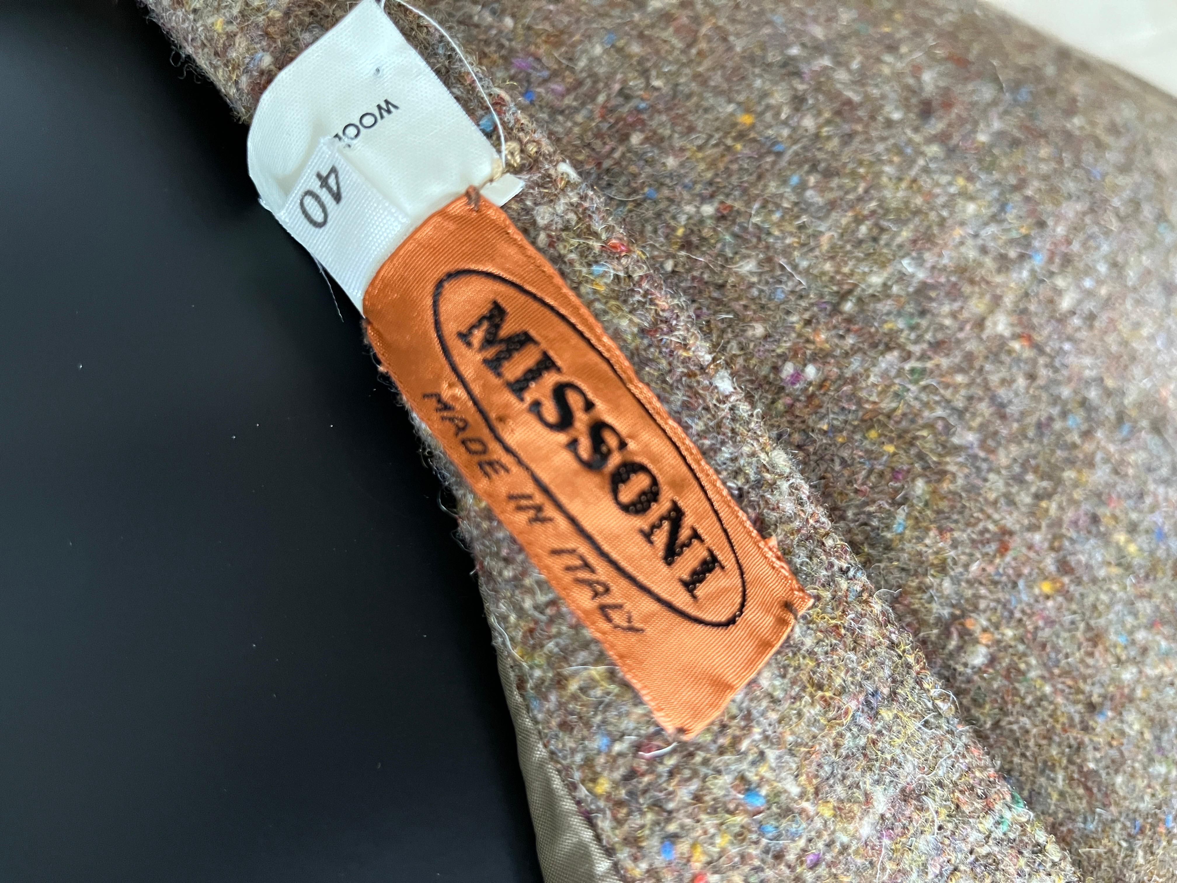 VINTAGE 1970's MISSONI laine tweed  Jupe A-Line -  Jamais porté en vente 14