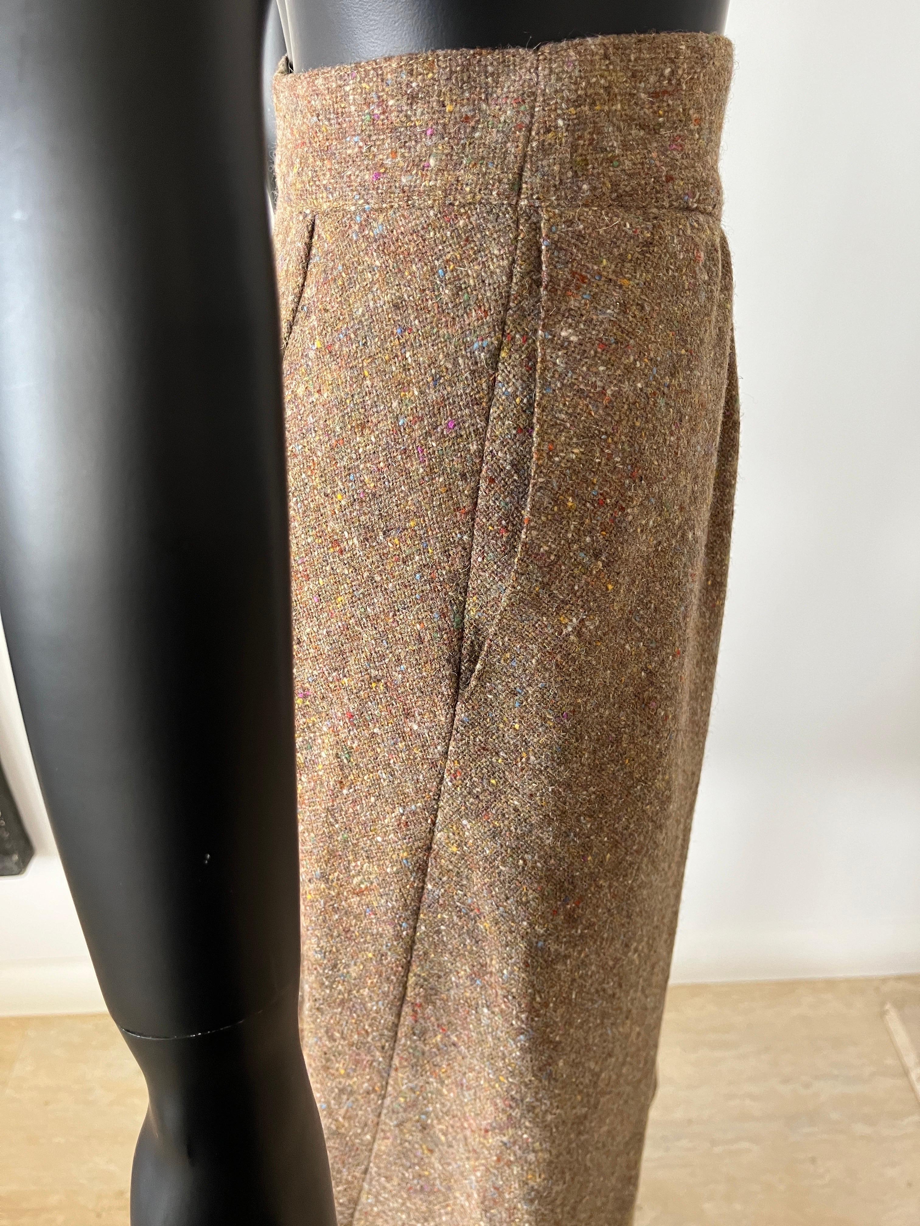 VINTAGE 1970's MISSONI laine tweed  Jupe A-Line -  Jamais porté Pour femmes en vente