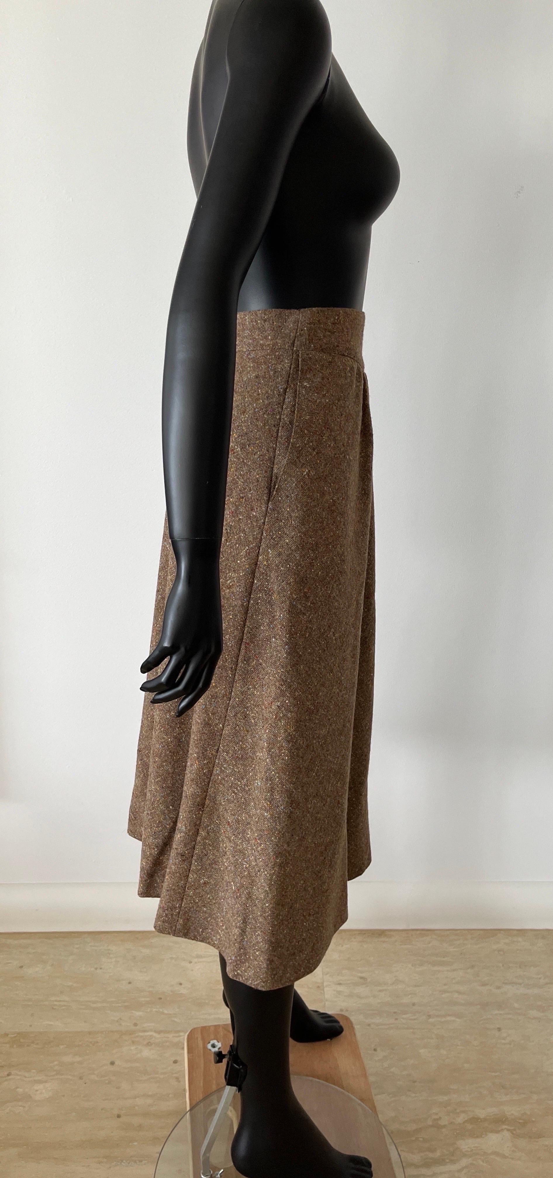 VINTAGE 1970's MISSONI laine tweed  Jupe A-Line -  Jamais porté en vente 1