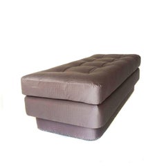 Vintage 1970s Modern Ottoman Bench