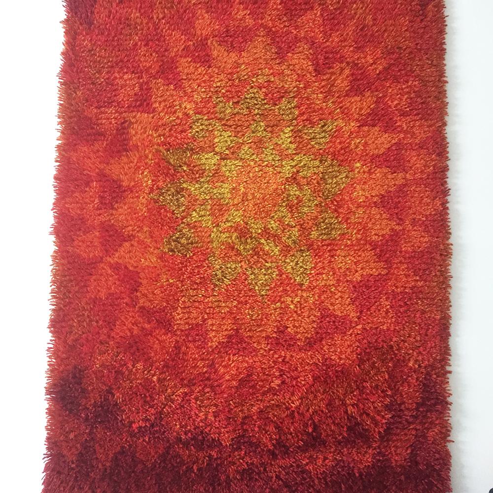 Vintage 1970s Modernist Danish Wall Rug from Cum Rya, 1973 For Sale 5