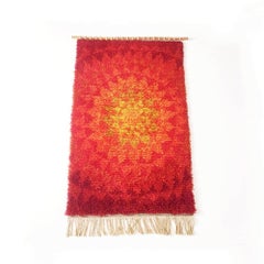 Vintage 1970s Modernist Danish Wall Rug from Cum Rya, 1973