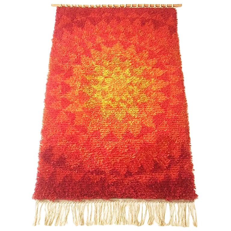 Wall Rug Denmark Vintage 1970s Modernist Danish Wall Rug from Cum Rya, 1973 For Sale at ...