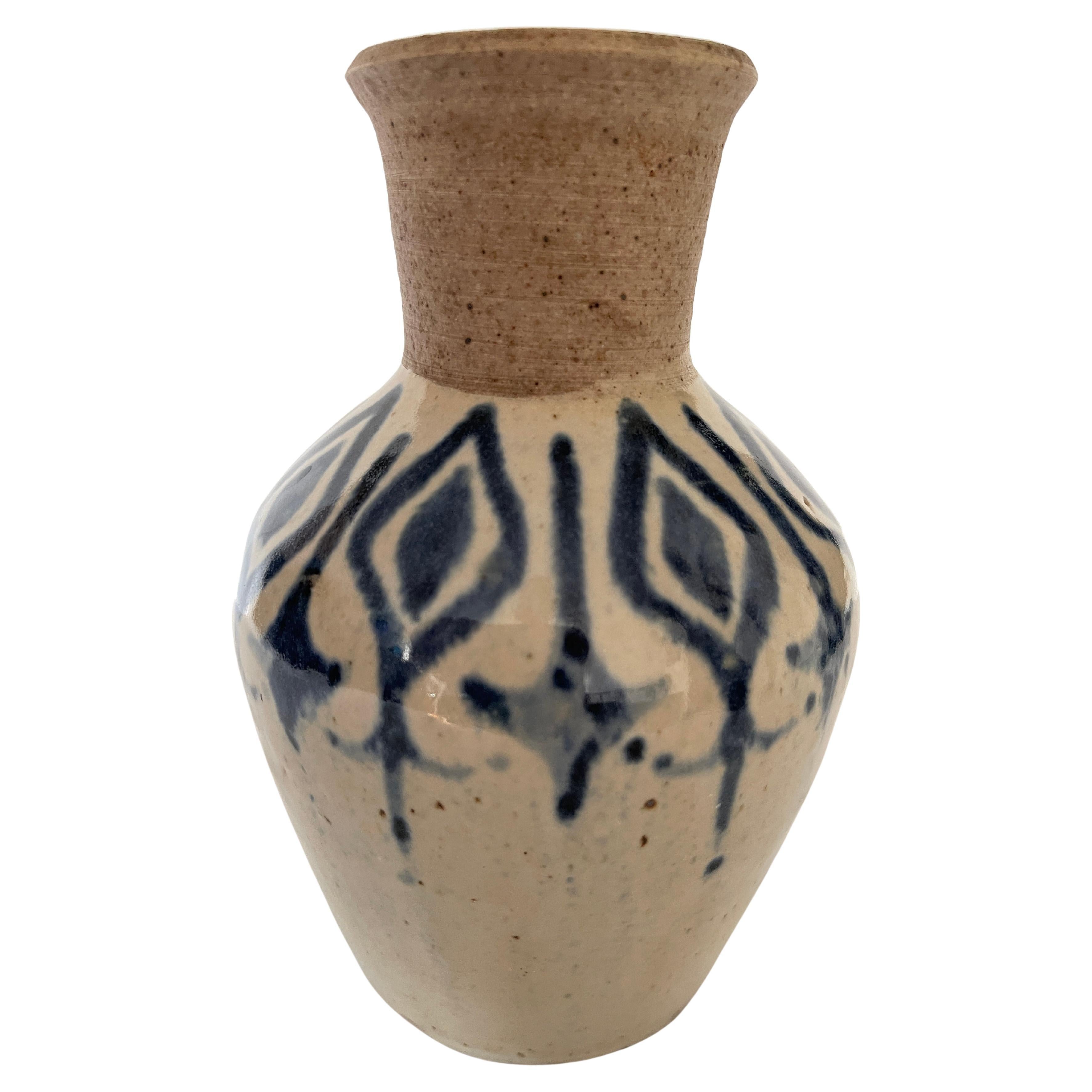 Vintage 1970's Moorish Design Studio Pottery Vase