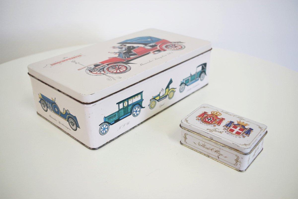Vintage 1970s 'Noblesse Oblige' Kaffee Dosen von Eduscho - Satz von 2 Retro Sto im Angebot 6
