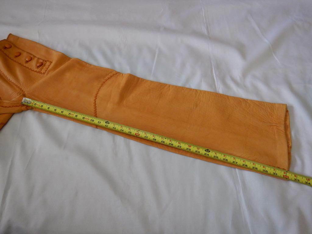 Vintage 1970's North Beach Leather Whipstitch Sailor Pants For Sale 4