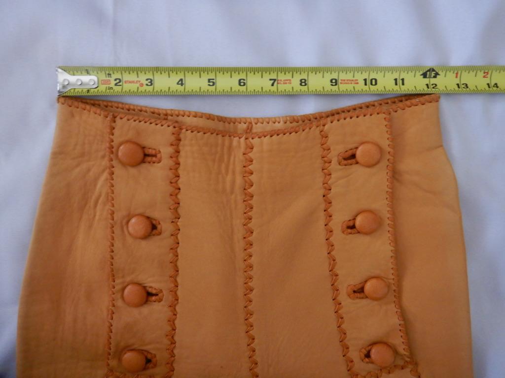 Vintage 1970's North Beach Leather Whipstitch Sailor Pants For Sale 1
